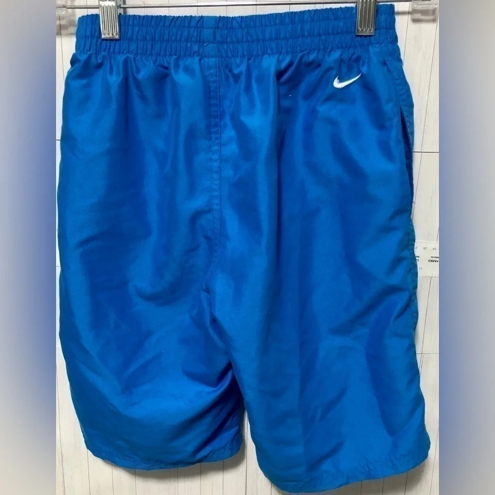 🦜Nike Blue Split Logo Volley Lined Swim Trunks